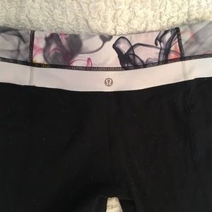 Black Lululemon flare yoga pants